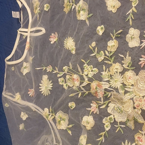 Feeling pretty floral mesh top - Picture 4 of 4